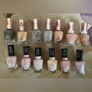 Sally Hansen Color Therapy & Miracle Gel Nail Polishes Lot of 13
